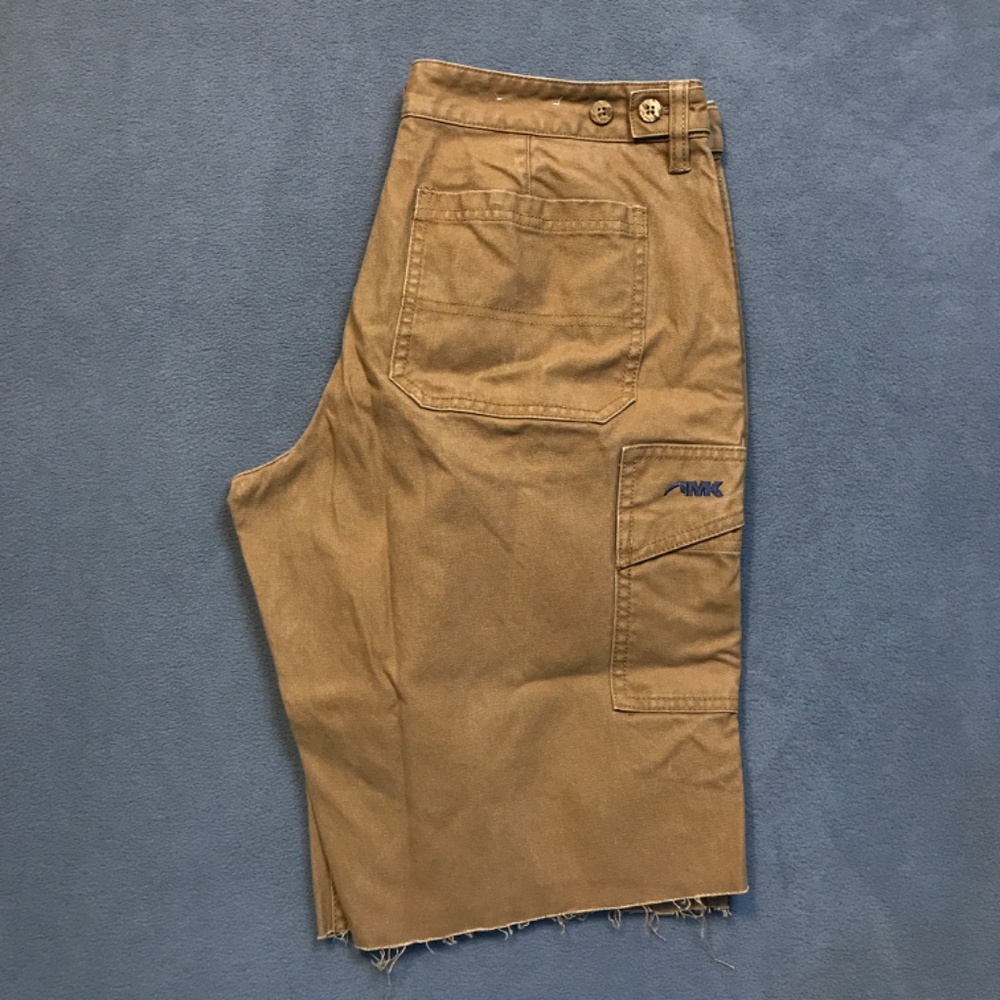 Womens Outdoor Canvas Work Shorts 10R Mountain Khakis Cut Off  Brown 33" waist